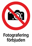 Fotografering förbjuden