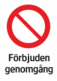 Förbjuden genomgång