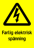 Farlig elektrisk spänning