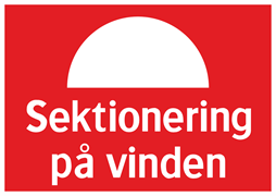 Sektionering på vinden