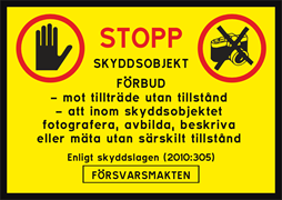 STOP SKYDDSOBJEKT