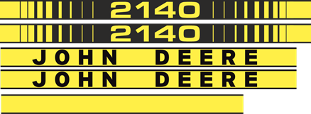 Dekalsats John Deere 2140