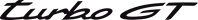 Logo Porsche turbo GT