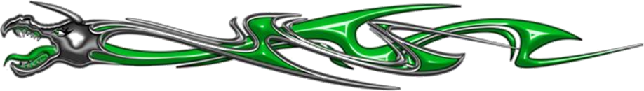 Extreme dekorsats DragonHead 109 Green